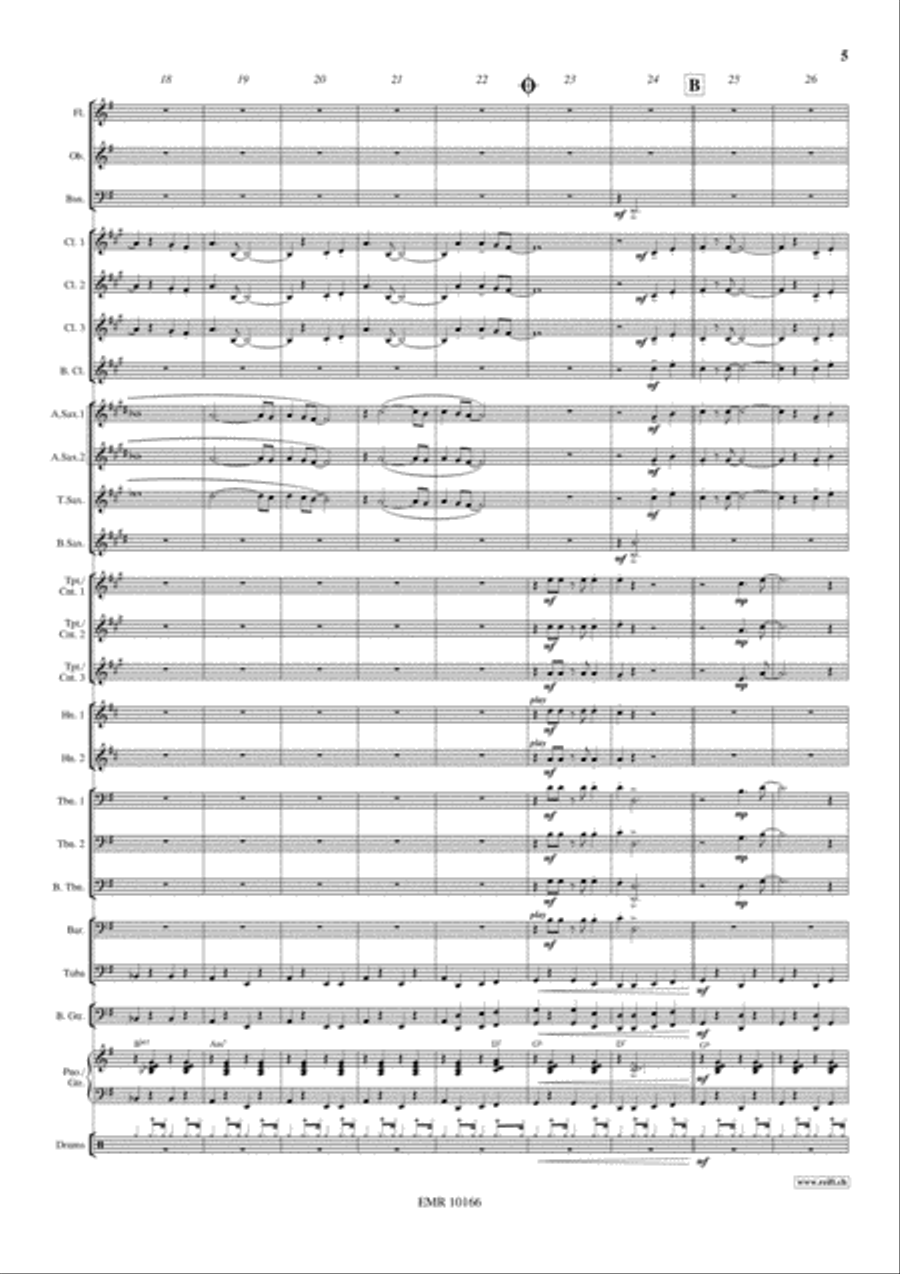 Mack The Knife Concert Band scores gallery preview page 6