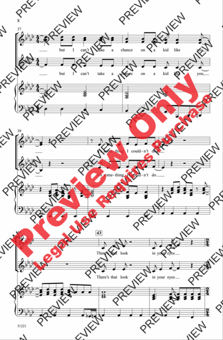 Girls Gone ABBA (A Medley) Women's Choir scores gallery preview page 8