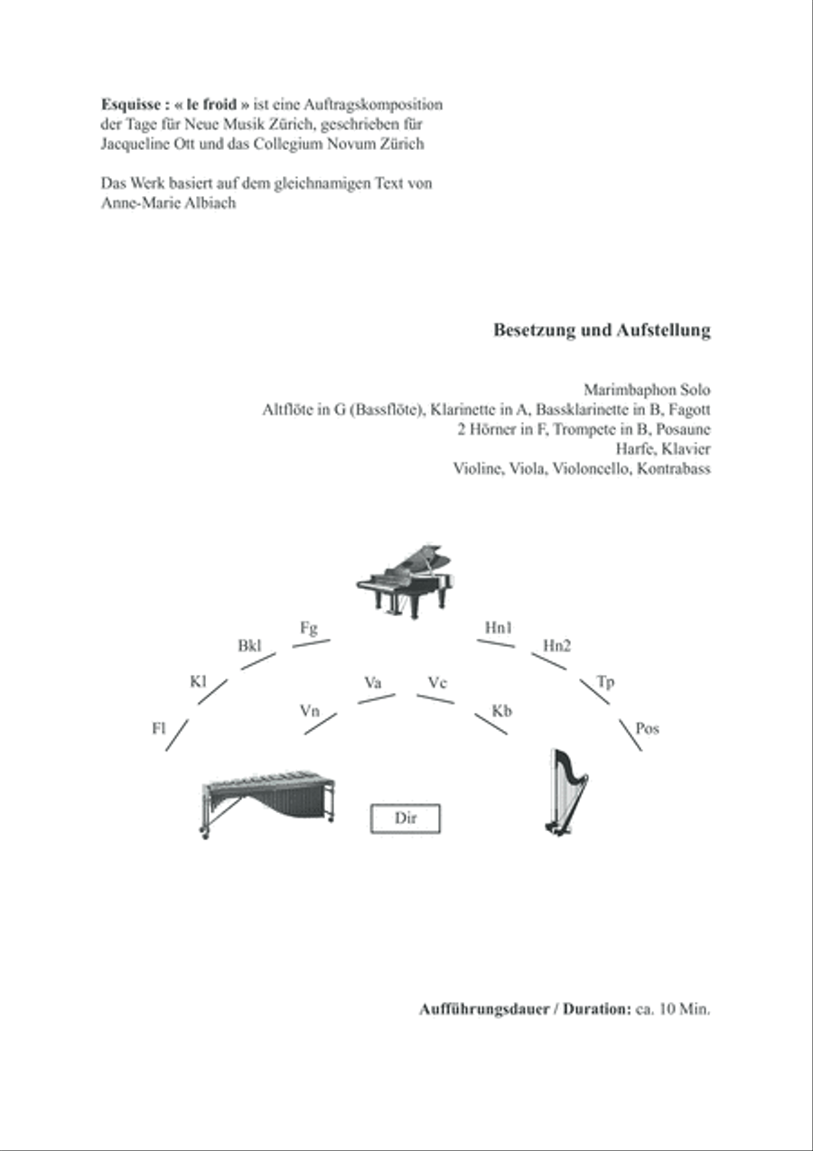 Esquisse: le froid Orchestra scores gallery preview page 3
