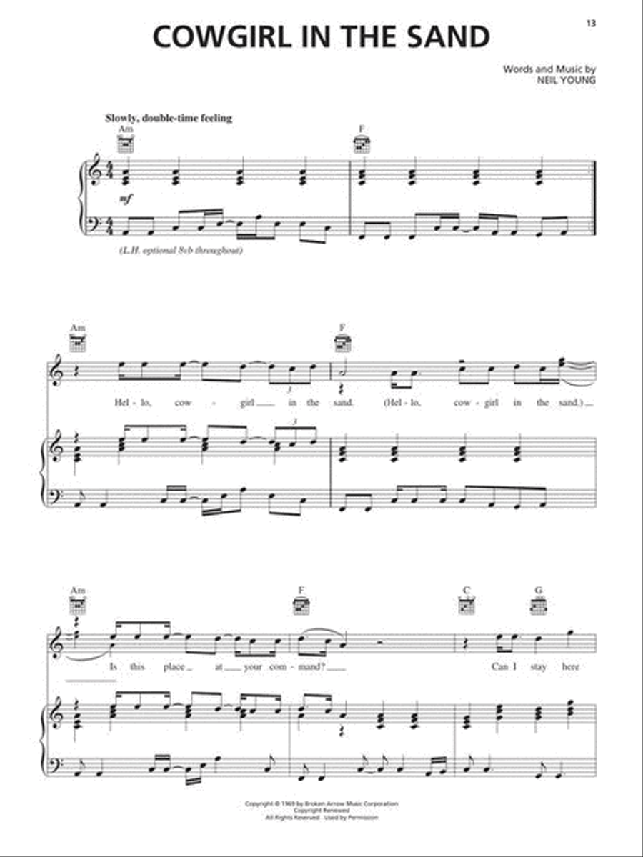 Neil Young – Greatest Hits Piano, Vocal, Guitar scores gallery preview page 9