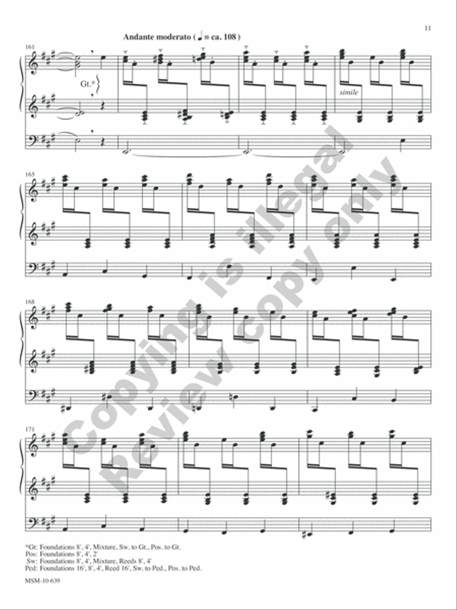 To God Be the Glory: A Hymn Fantasy for Organ Organ Solo scores gallery preview page 14