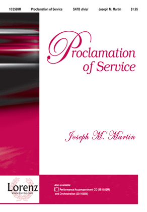 Book cover for Proclamation of Service