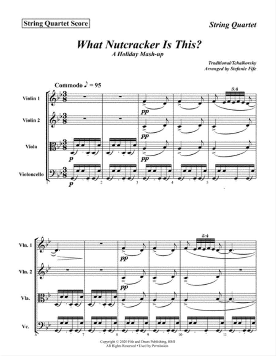 What Nutcracker Is This? String Orchestra scores gallery preview page 1