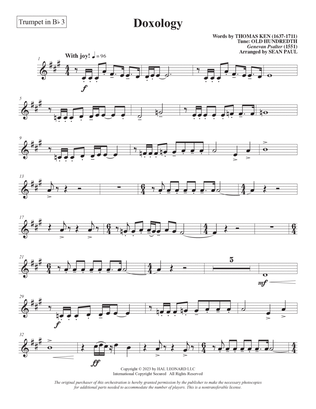 Doxology (arr. Sean Paul) - Bb Trumpet 3