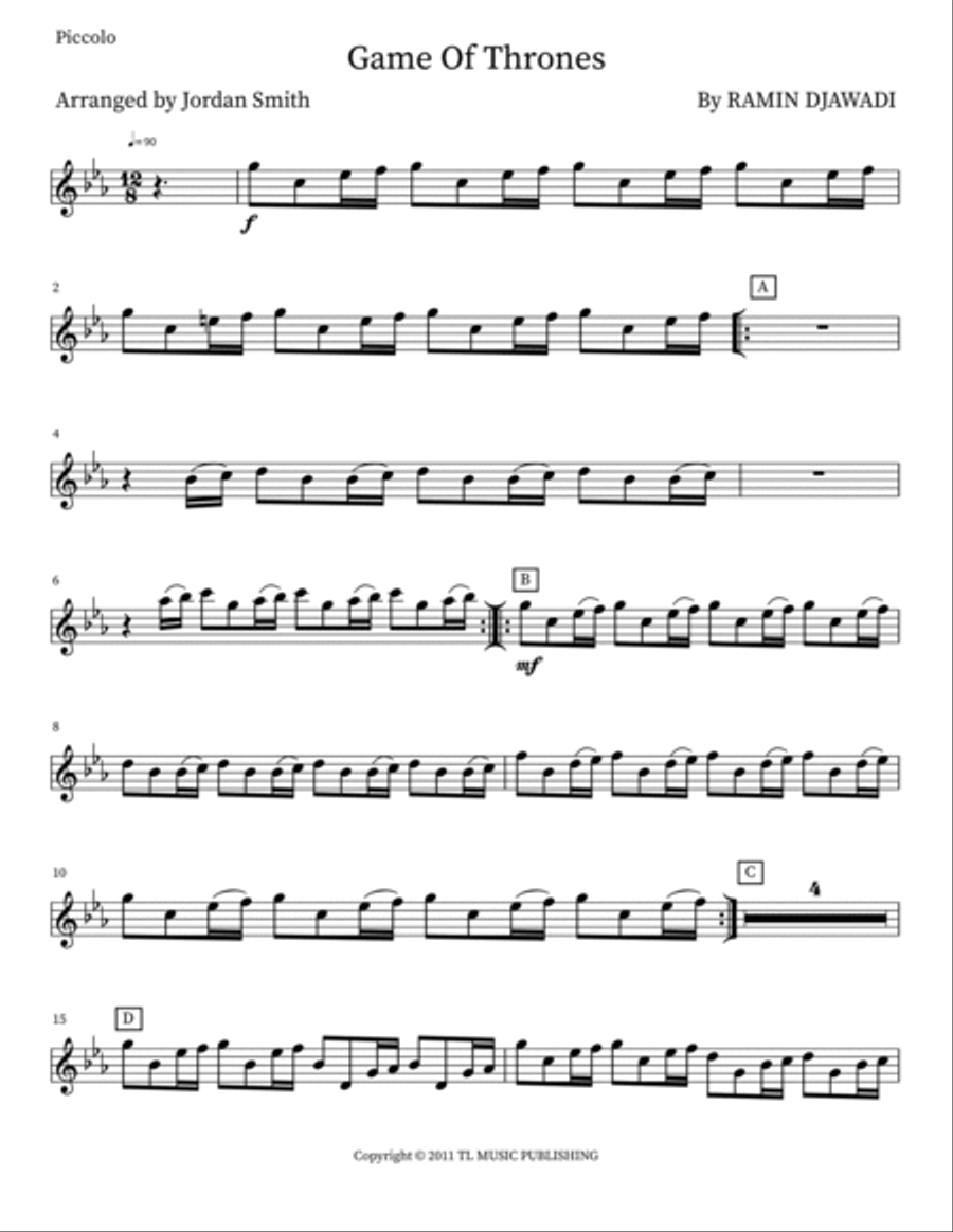Game Of Thrones Game Of Thrones Concert Band scores gallery preview page 5