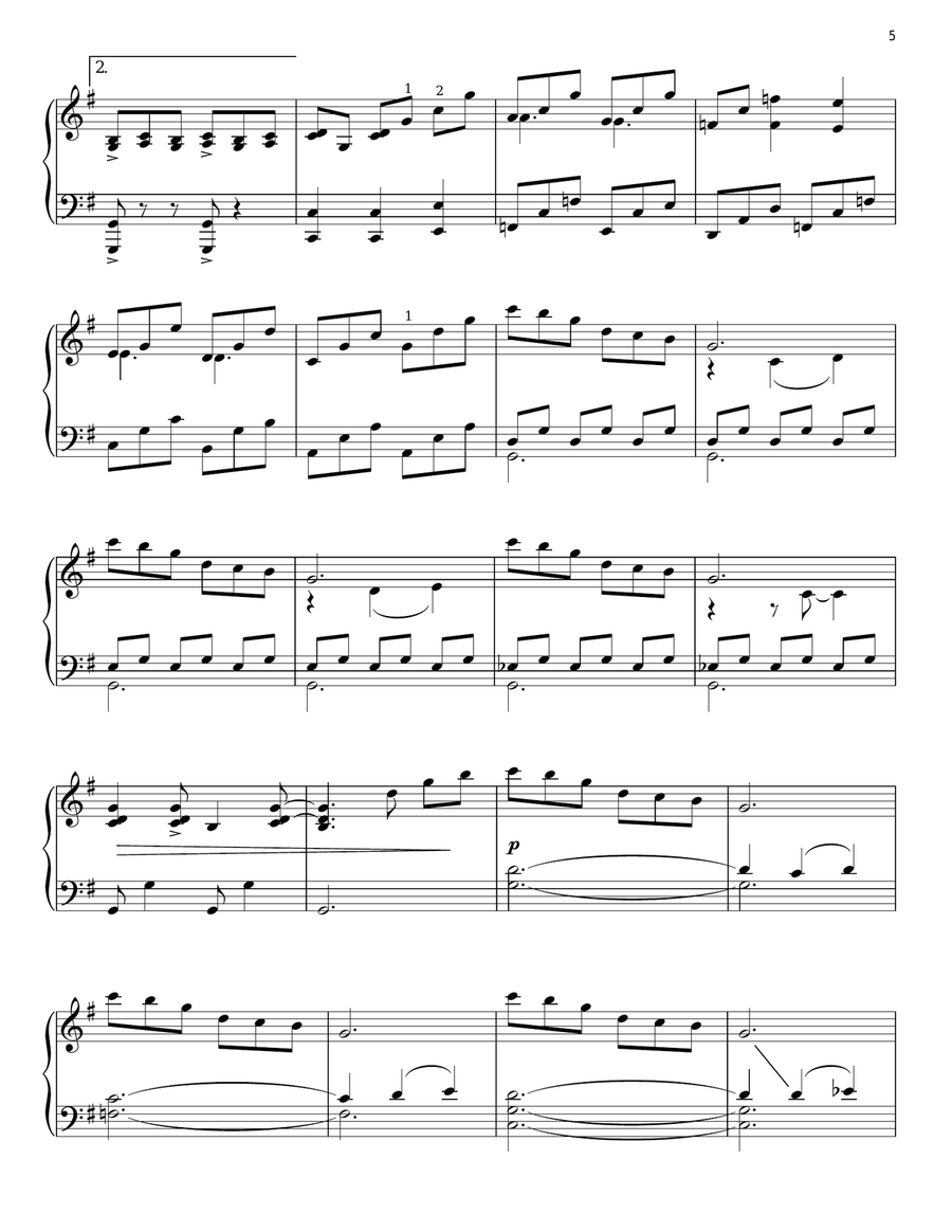 Subterranean Homesick Alien Piano Solo scores gallery preview page 5