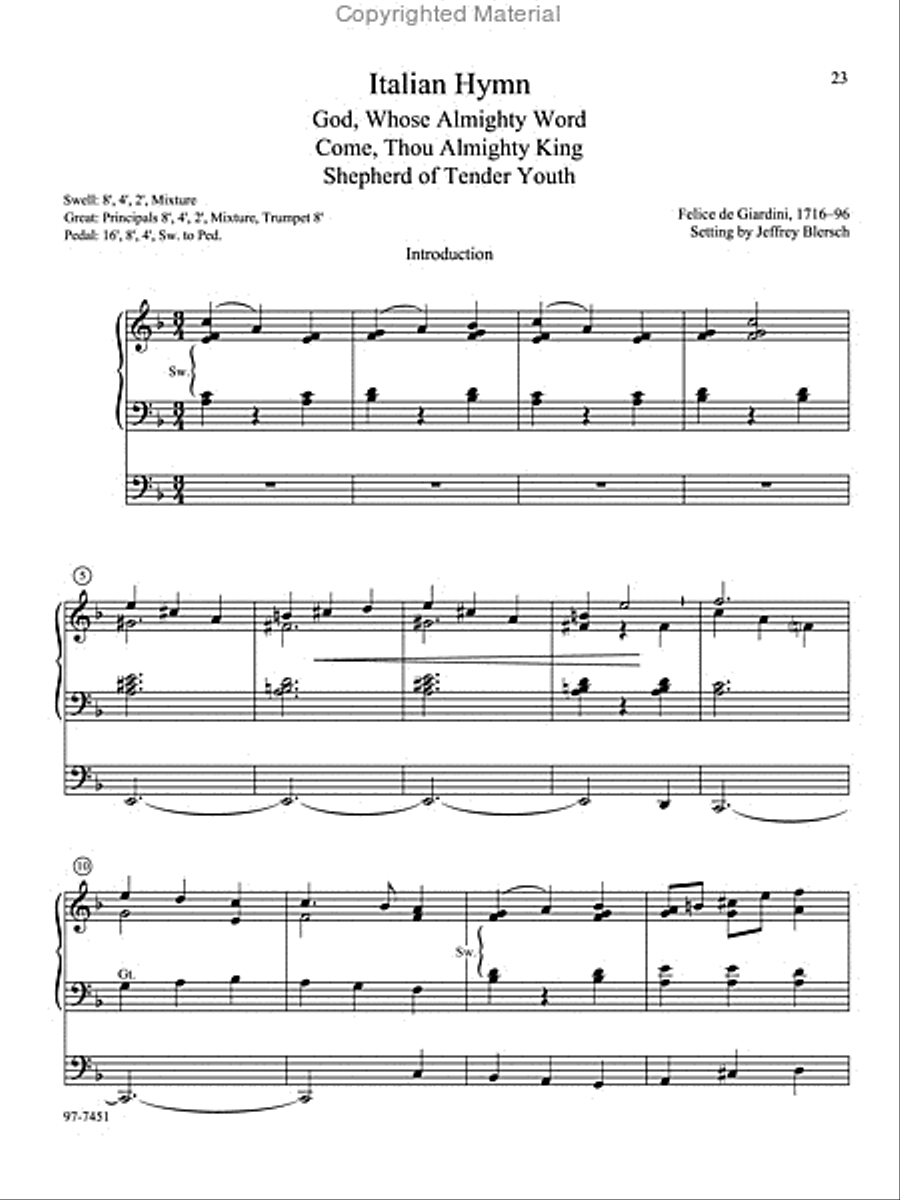 Introductions, Harmonizations, Accompaniments, Interpretations, Vol. 6 Organ scores gallery preview page 9