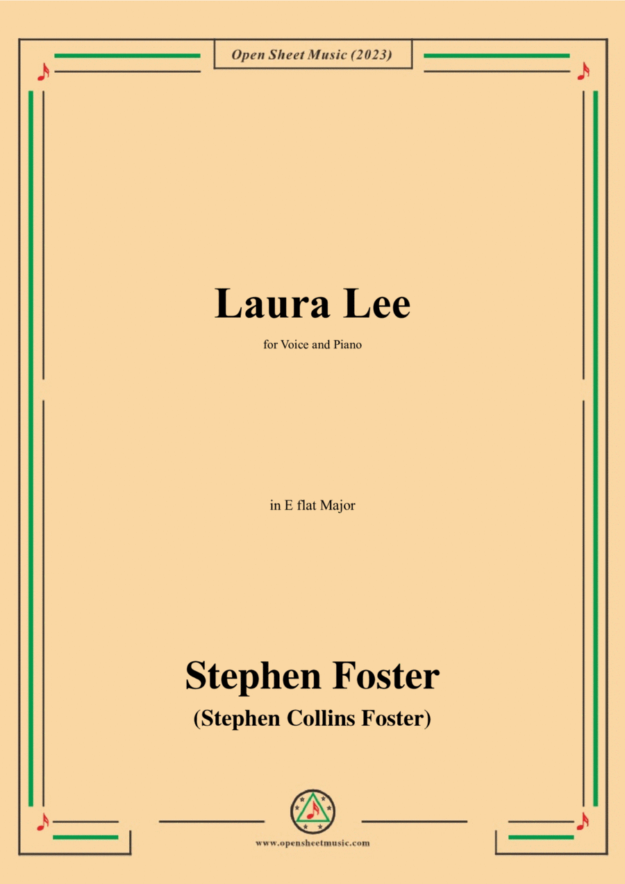 S. Foster-Laura Lee,in E flat Major Voice scores gallery preview page 1