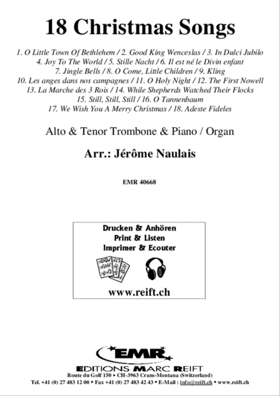 18 Christmas Songs Brass Ensemble scores gallery preview page 2