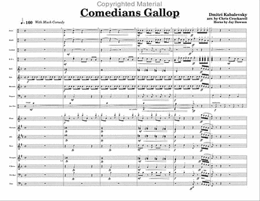 Comedians Gallop Percussion Ensemble scores gallery preview page 3