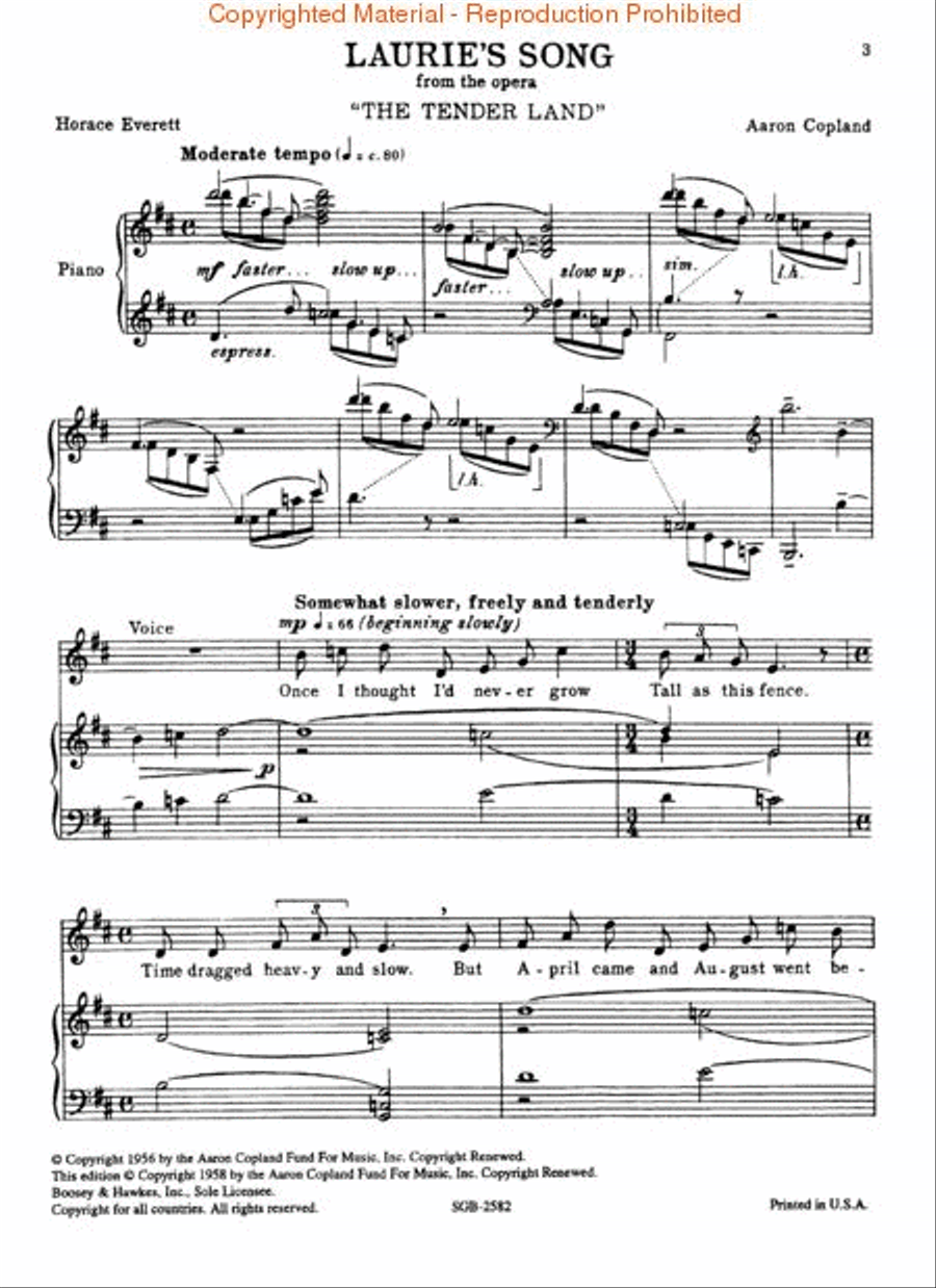Laurie's Song Laurie's Song Voice scores gallery preview page 2