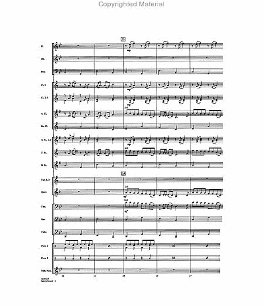 Safe & Sound (from The Hunger Games) Concert Band scores gallery preview page 5