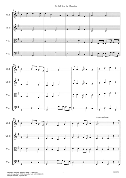 10 easy Christmas Tunes for String Quartet (score) image number null