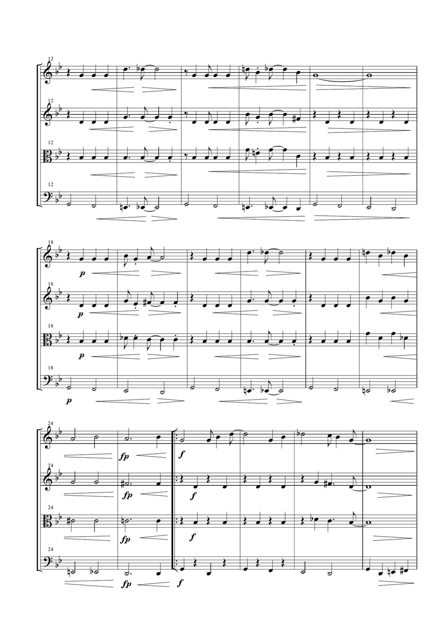 It Don't Mean A Thing (If It Ain't Got That Swing) String Quartet scores gallery preview page 4