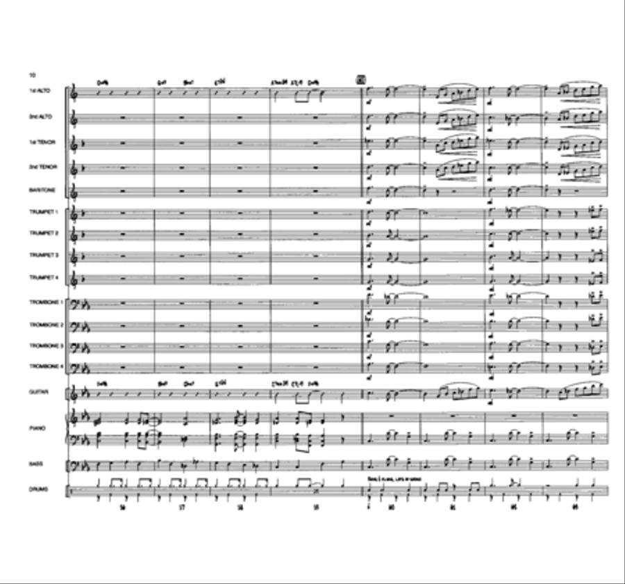 Eenie, Meenie, Minor Mode Jazz Ensemble scores gallery preview page 9