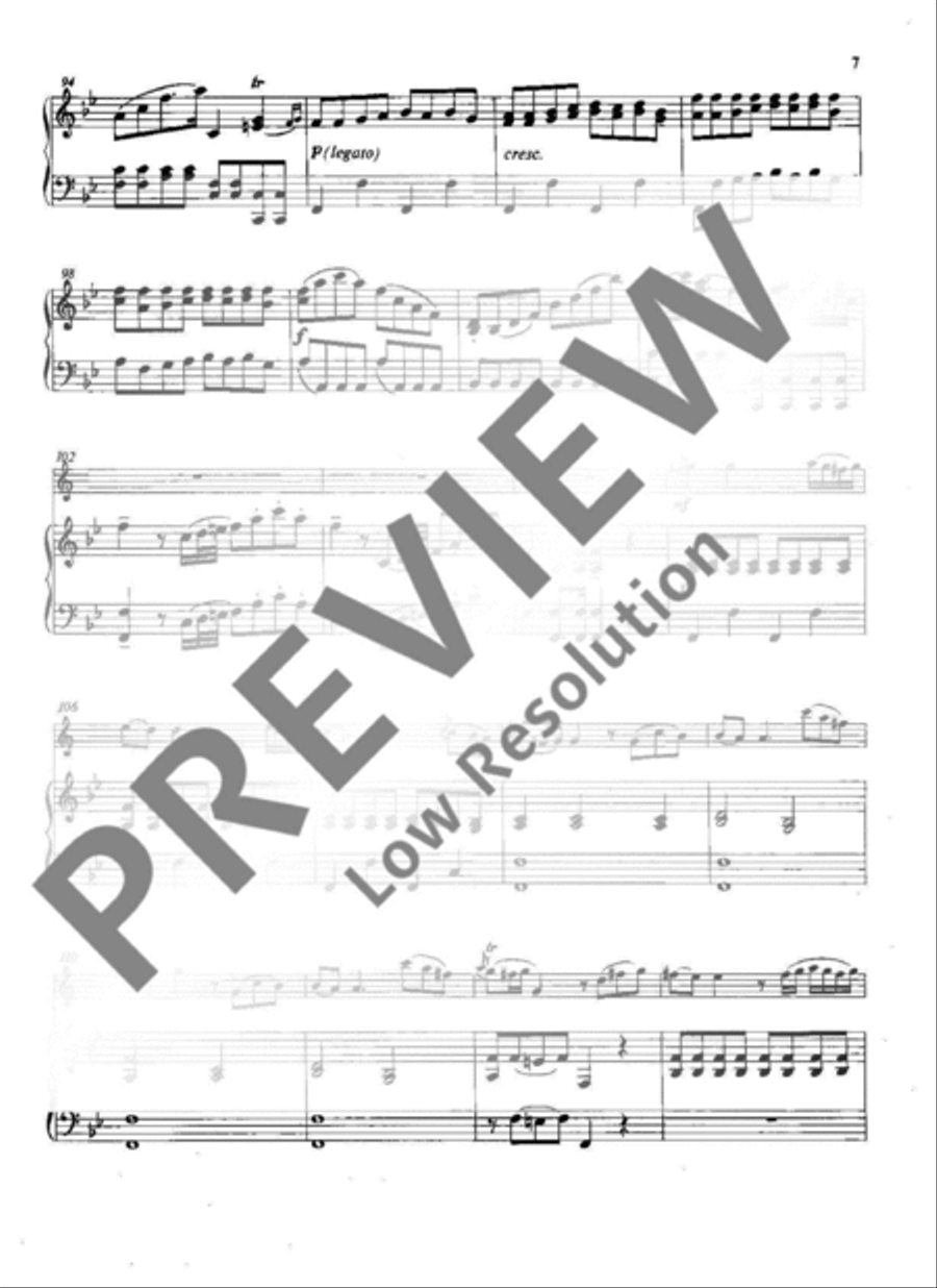 Concerto Bb major Clarinet scores gallery preview page 8