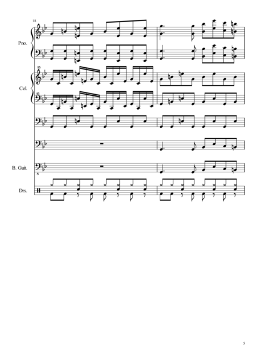 Blank Small Ensemble scores gallery preview page 5