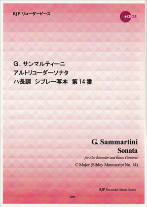 Book cover for Sonata in C Major, Sibley Manuscript No. 14