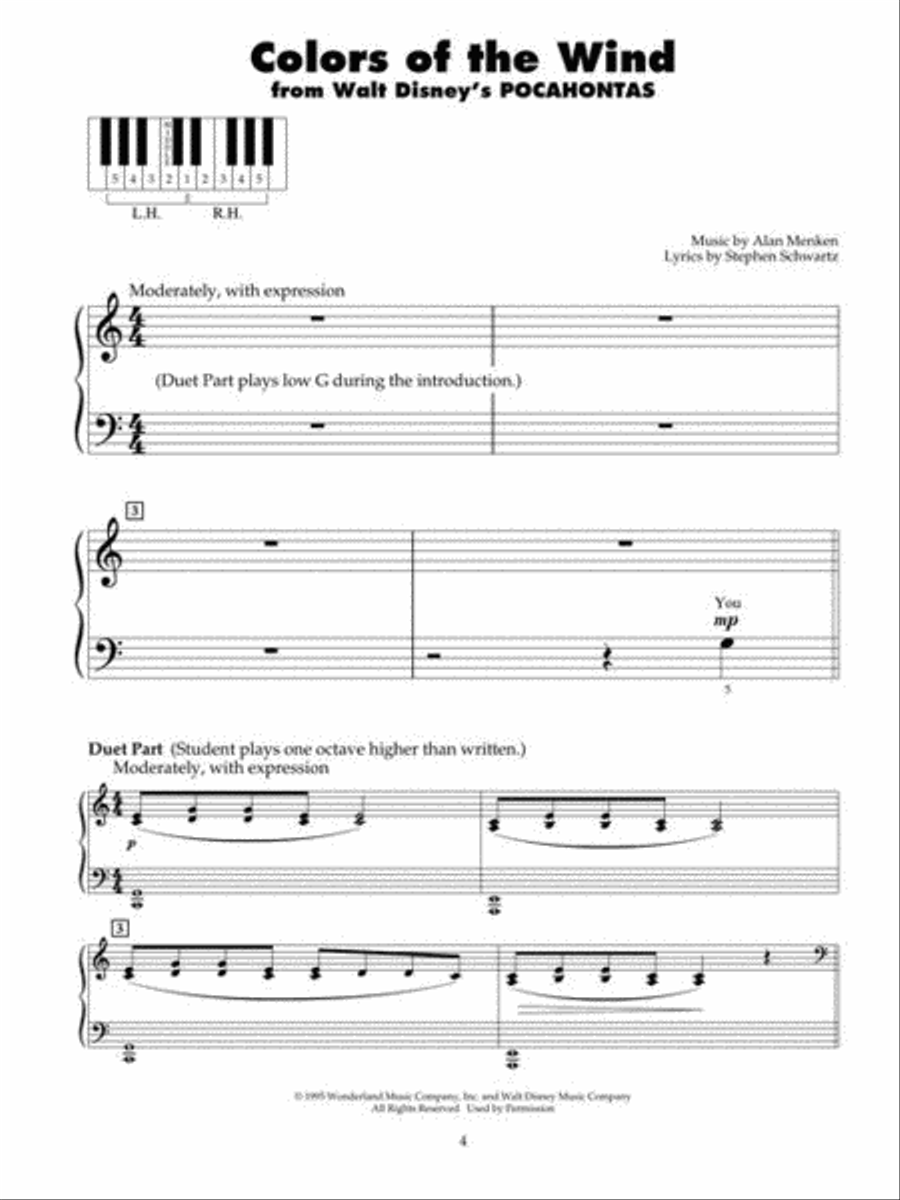 Selections from Disney's Princess Collection Vol. 1 Easy Piano scores gallery preview page 6