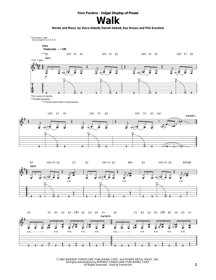 Walk Walk Acoustic Guitar scores gallery preview page 1