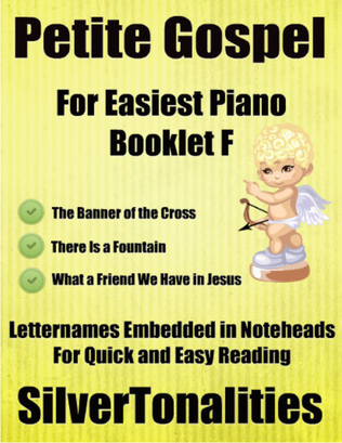 Book cover for Petite Gospel for Easiest Piano Booklet F