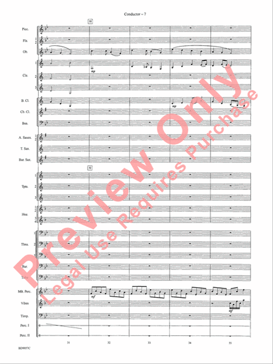Angels, from the Realms of Glory Concert Band scores gallery preview page 10