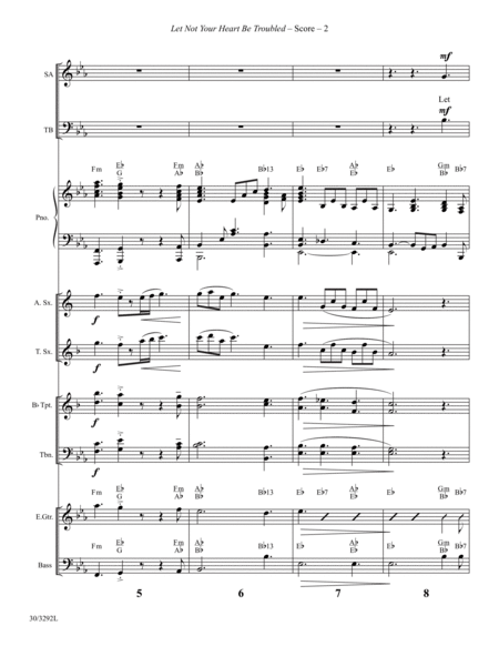 Let Not Your Heart Be Troubled - Instrumental Ensemble Score and Parts - Digital