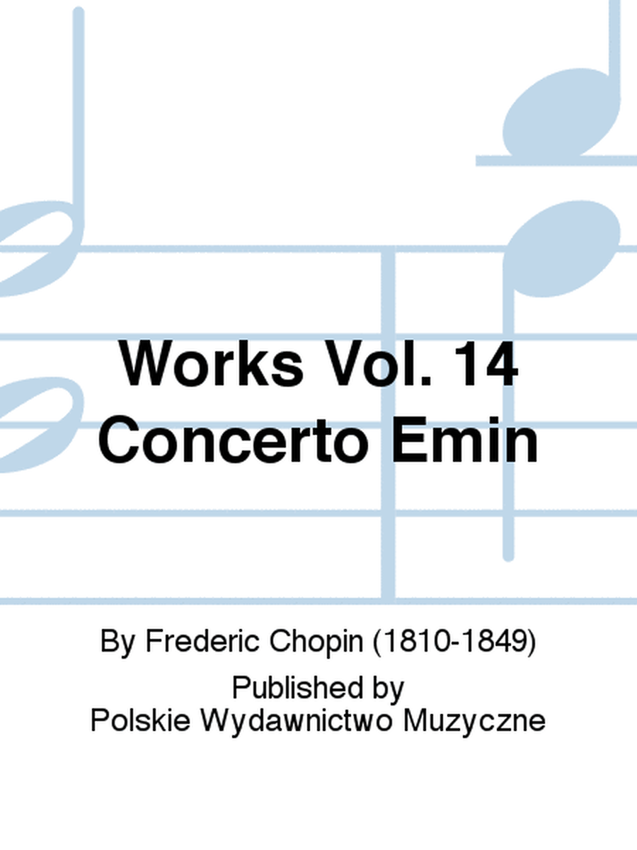 Works Vol. 14 Concerto Emin