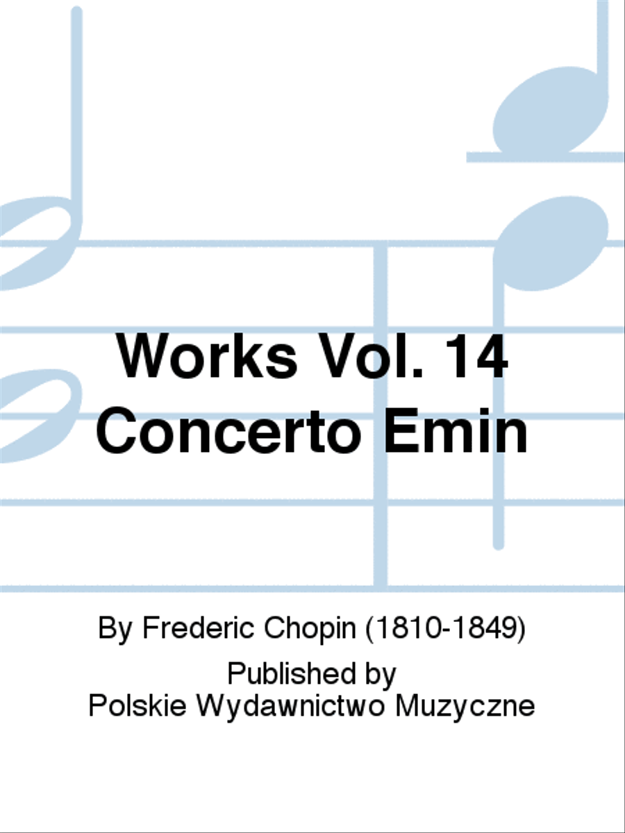 Works Vol. 14 Concerto Emin School and Community scores gallery preview page 1
