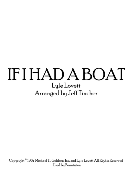 If I Had A Boat image number null