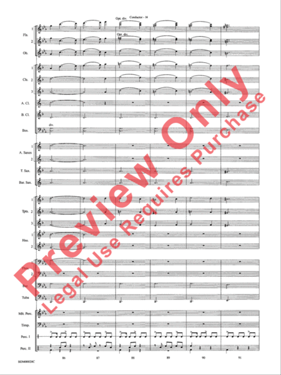 Coventry Carol Concert Band scores gallery preview page 16