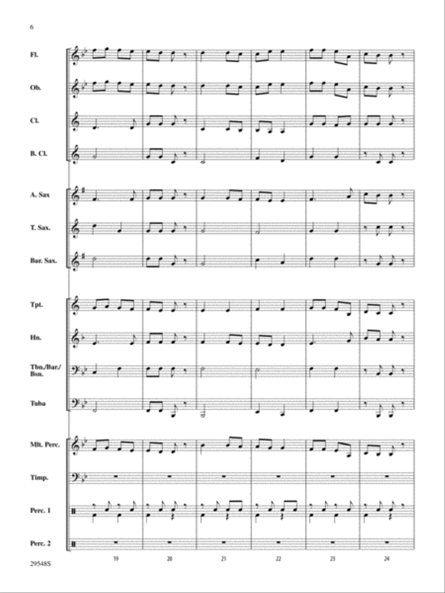 Belwin Very Beginning Band Kit #4: Score Concert Band scores gallery preview page 6