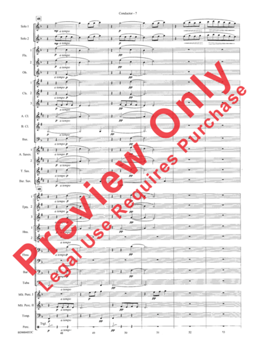 Flower Duet (from Lakmé) Concert Band scores gallery preview page 9