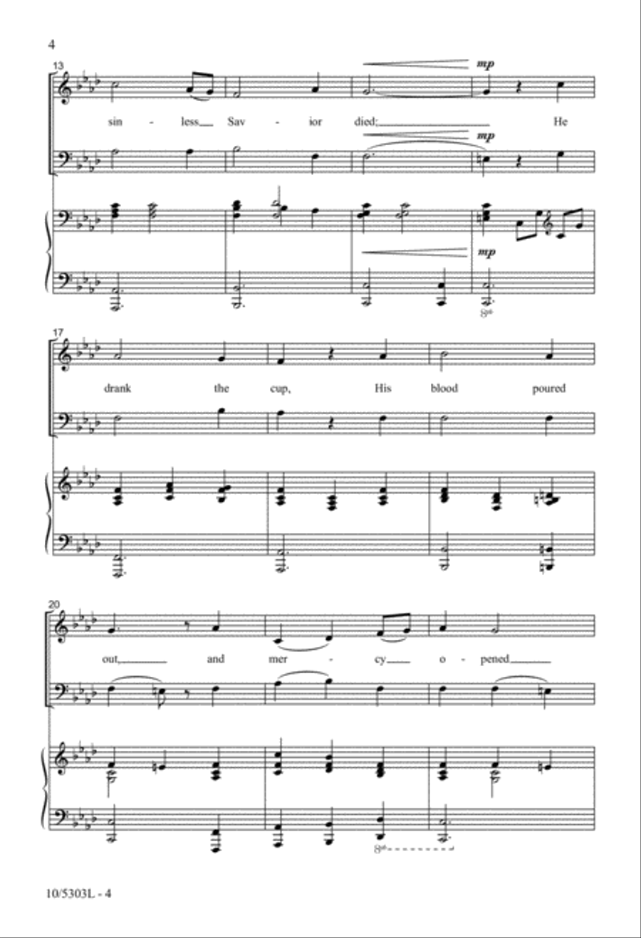 When Hope Fell Silent When Hope Fell Silent 4-Part scores gallery preview page 3