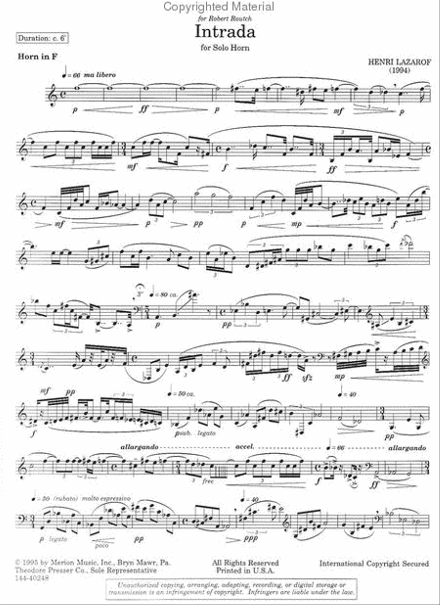 Intrada Chamber Music scores gallery preview page 2