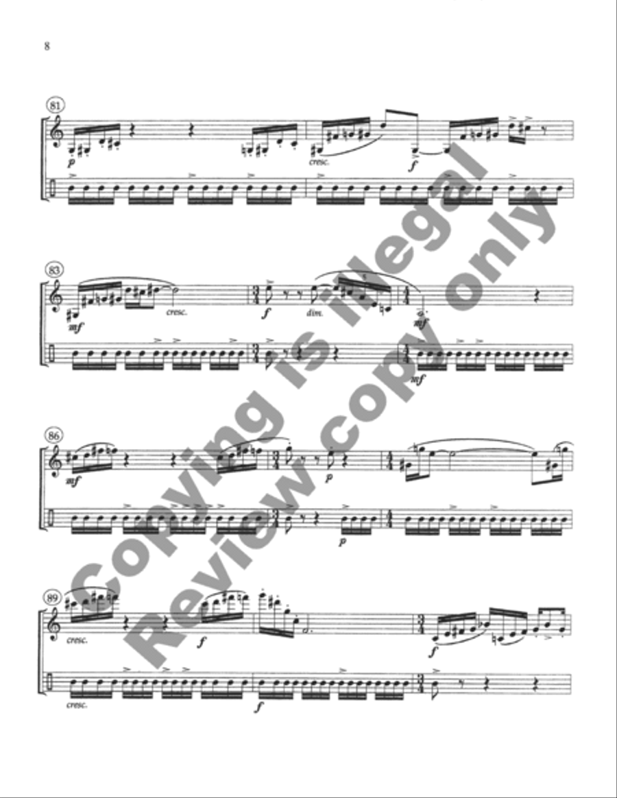 Corker Clarinet scores gallery preview page 8