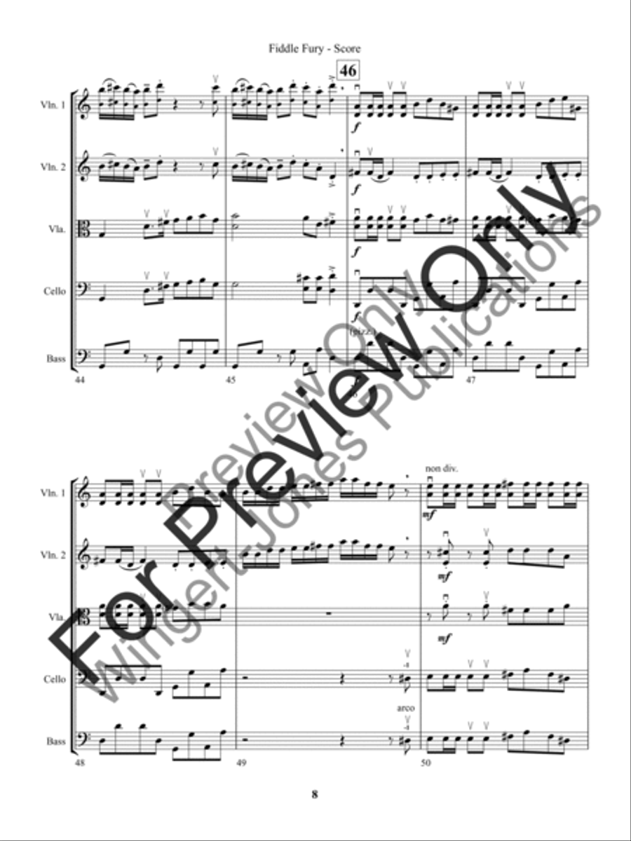 Fiddle Fury String Orchestra scores gallery preview page 11