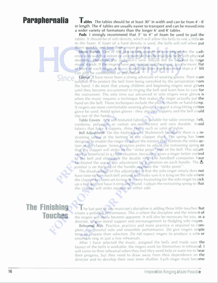 Impossible Ringing Made Possible Handbell Choir scores gallery preview page 18