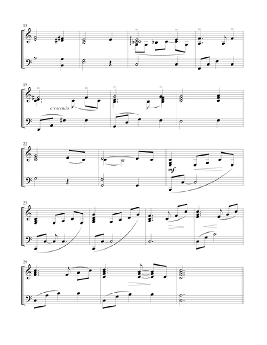 Eternal Father (The Navy Hymn) Piano Solo scores gallery preview page 3