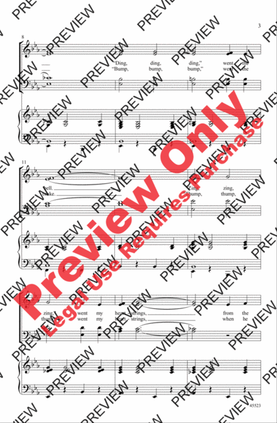 A Tribute to Judy Garland 4-Part scores gallery preview page 3