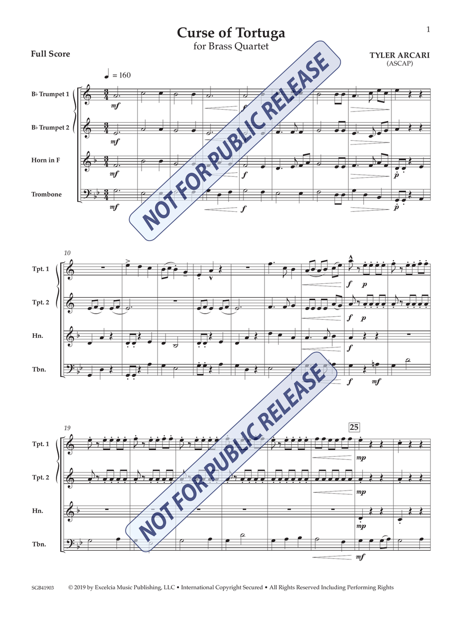 Curse of Tortuga Small Ensemble scores gallery preview page 2