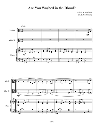 Are You Washed in the Blood? (Viola Duet with Piano Accompaniment)