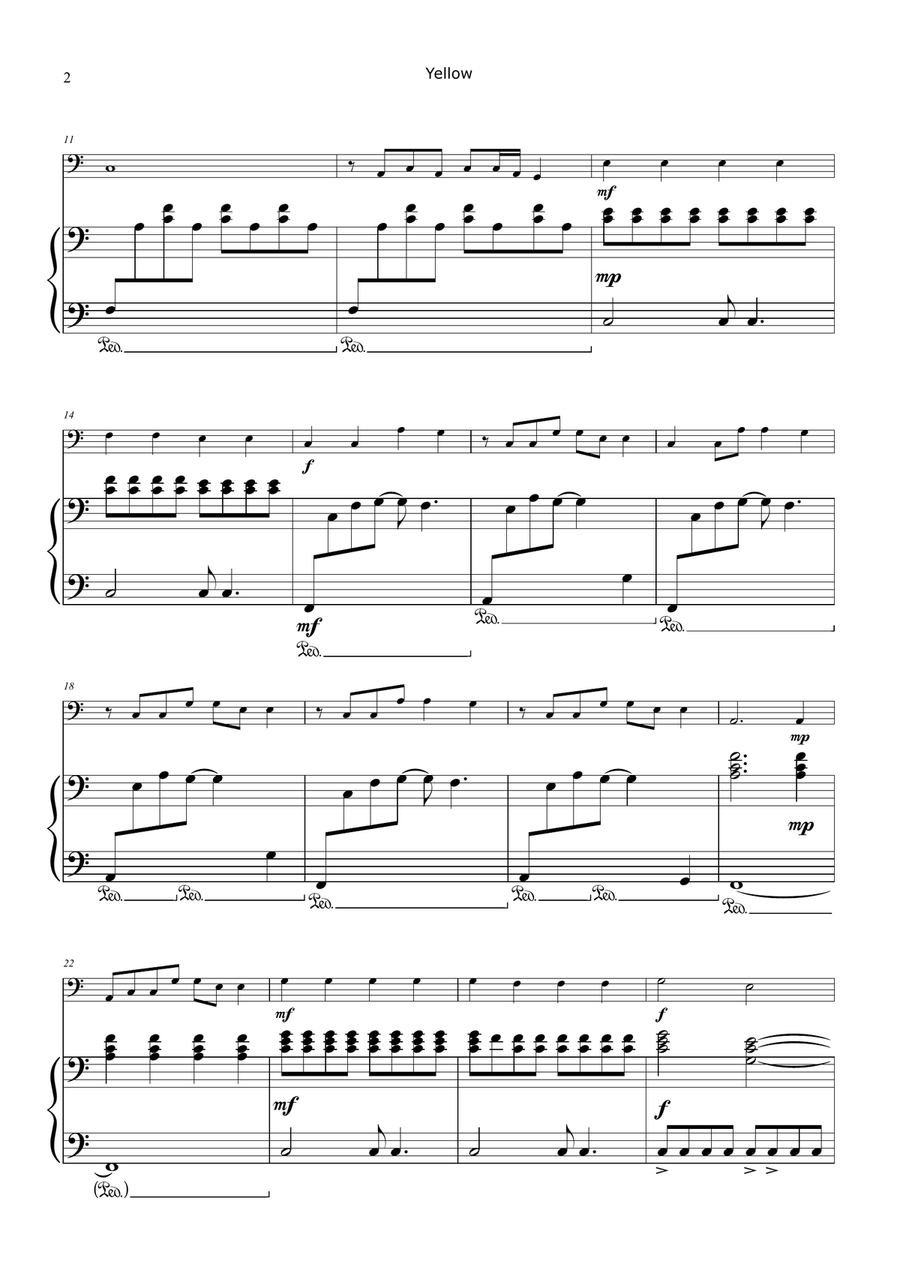 Yellow Chamber Music scores gallery preview page 2