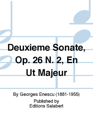 Book cover for Deuxieme Sonate, Op. 26 N. 2, En Ut Majeur