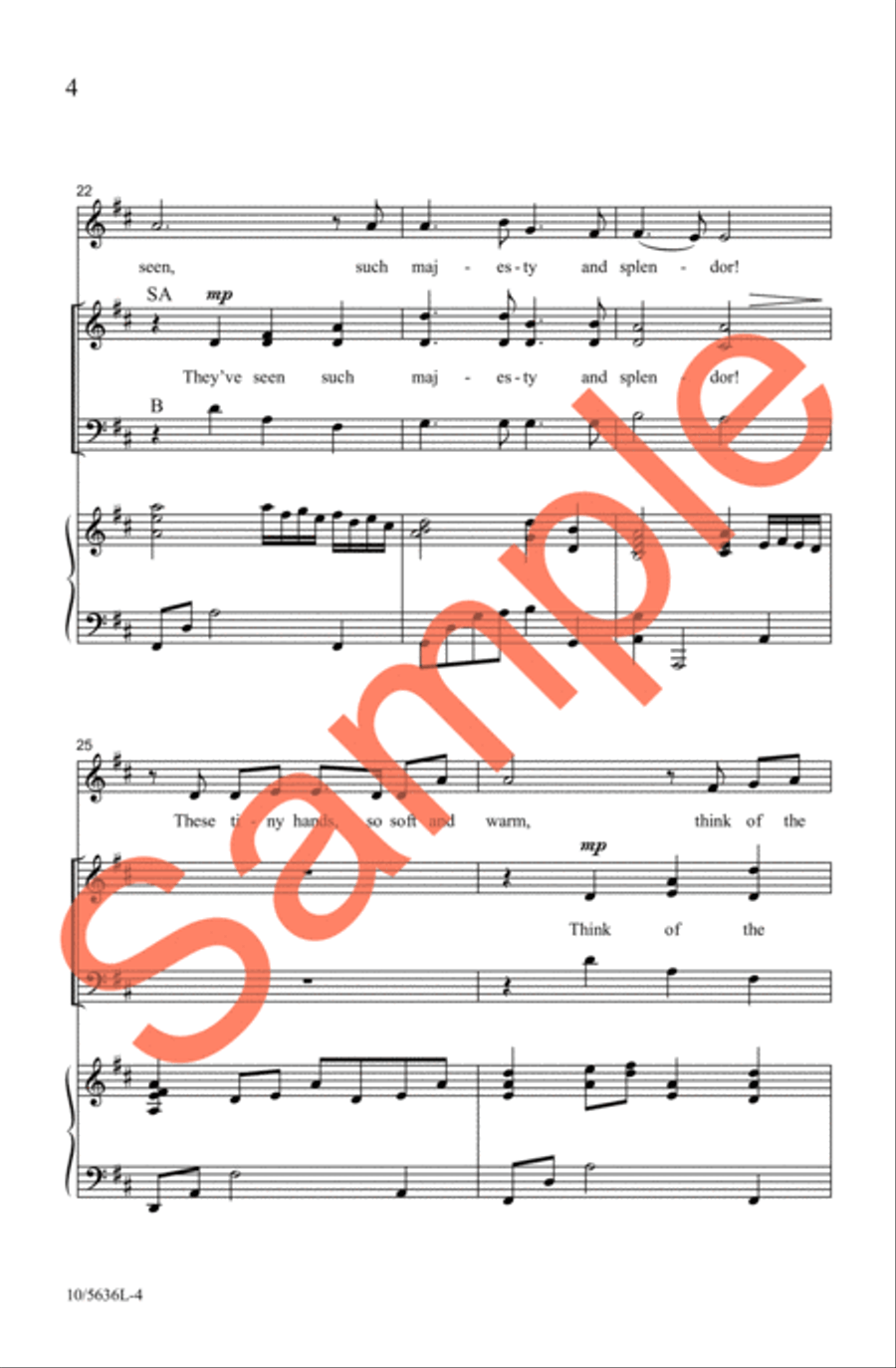 I Can See It In Your Eyes 3-Part scores gallery preview page 5