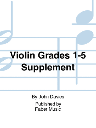 Book cover for Violin Grades 1-5 Supplement