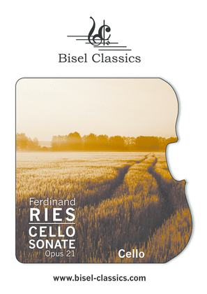 Book cover for Cellosonate, Opus 21- Cello Part