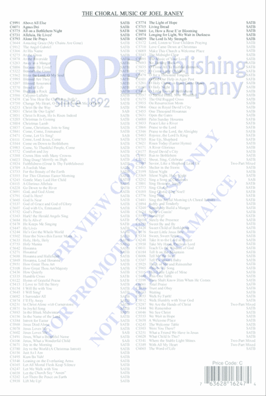 Let Me Walk with You 4-Part scores gallery preview page 12