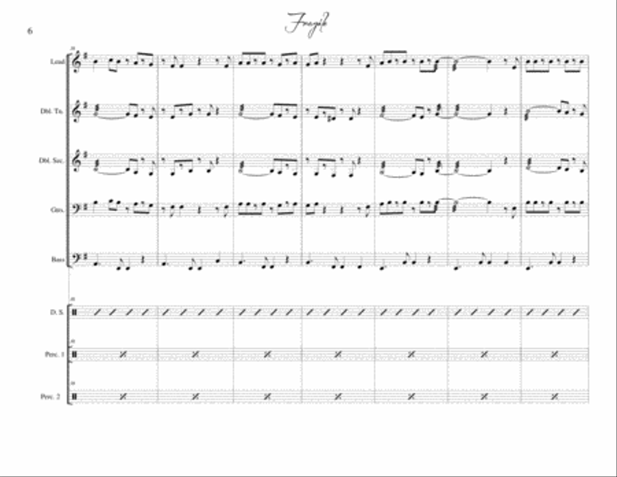 Fragile Steel Drum Band scores gallery preview page 6