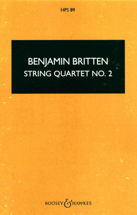 Book cover for String Quartet No. 2, Op. 36